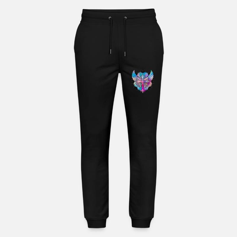 Christentum Kreuz - Stanley/Stella Unisex Bio Jogginghose Mover  - Schwarz