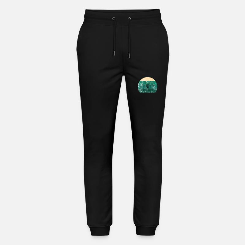 Disc Golf Basket Retro - Pantalon de jogging bio MOVER Stanley/Stella unisexe - noir