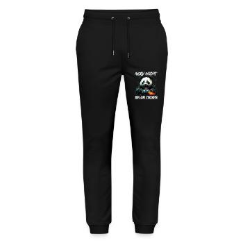 Nur noch eine Runde dann hör ich auf Kinder Gaming - Stanley/Stella Unisex Bio Jogginghose Mover  - Schwarz - Vorne - Marisol (170cm) & Nik (191cm)