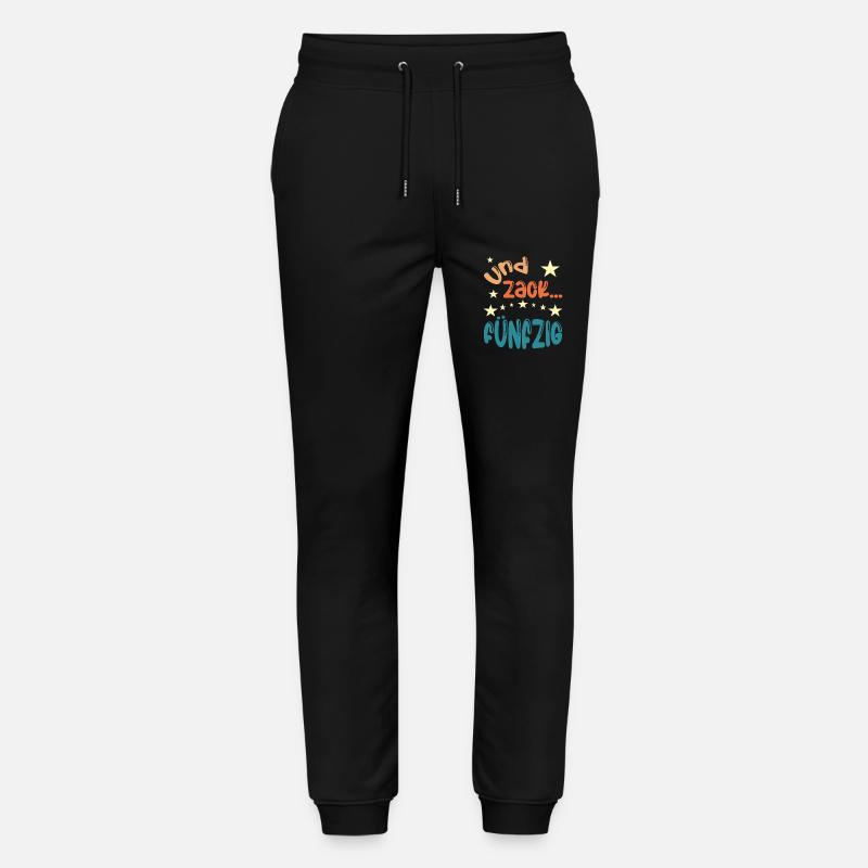 Und zack Fünfzig - Stanley/Stella Unisex Bio Jogginghose Mover  - Schwarz