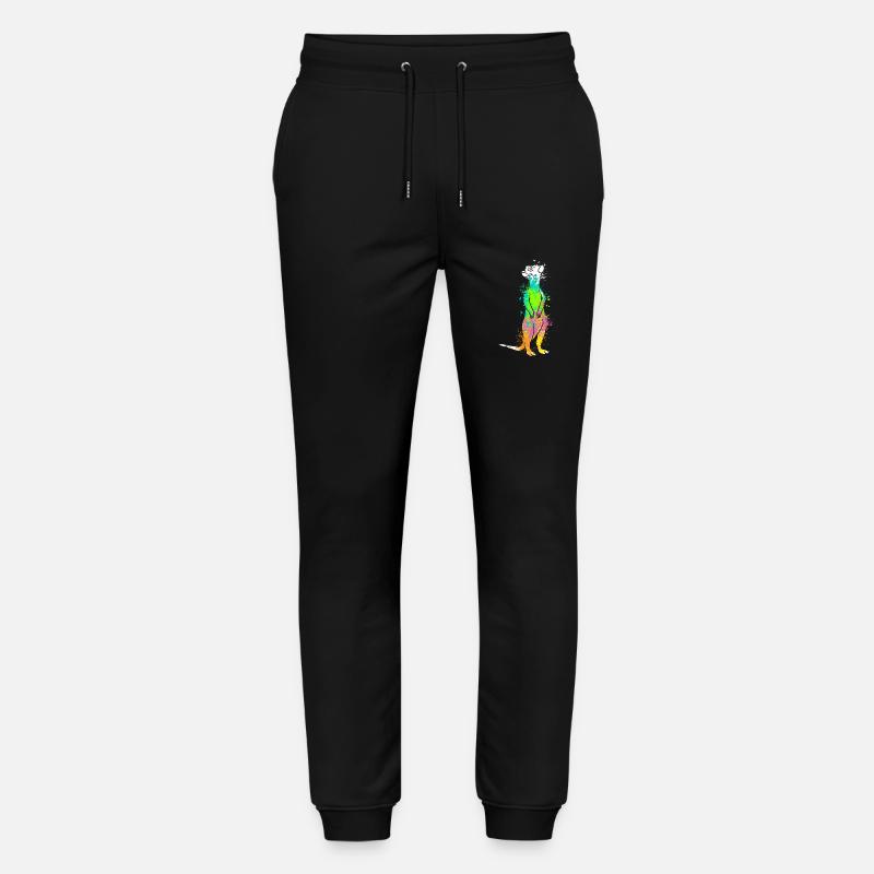 Splash Art Surikate Erdmännchen - Stanley/Stella Unisex Bio Jogginghose Mover  - Schwarz