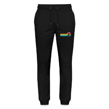 Badminton - Stanley/Stella Unisex Bio Jogginghose Mover  - Schwarz - Vorne - Marisol (170cm) & Nik (191cm)