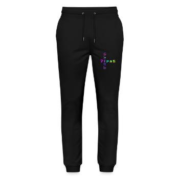 Think First - Stanley/Stella Mover Unisex Organic Jogging Trousers - black - Front - Marisol (170cm) & Nik (191cm)