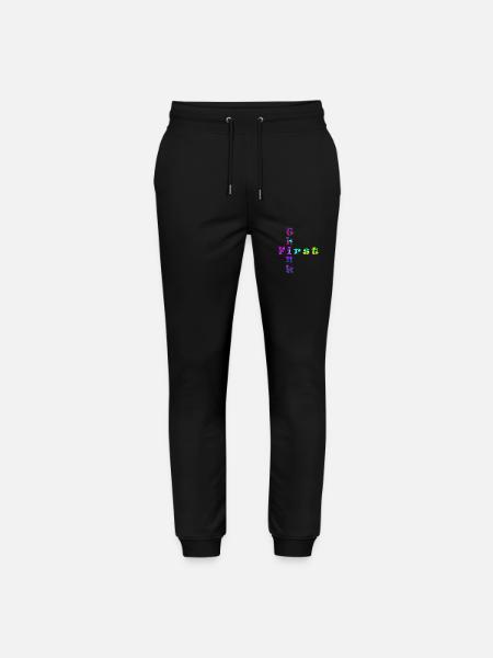 Think First - Stanley/Stella Mover Unisex Organic Jogging Trousers - black