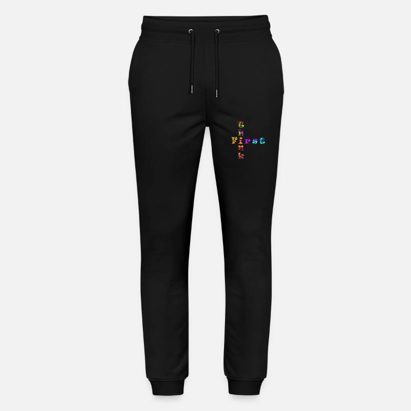 Think First - Stanley/Stella Mover Unisex Organic Jogging Trousers - black