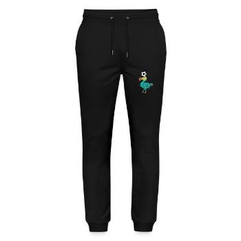 Dodo joue à l’oiseau de football de l’île Maurice - Pantalon de jogging bio MOVER Stanley/Stella unisexe - noir - Devant - Marisol (170cm) & Nik (191cm)