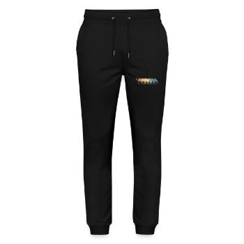 Kamele Tiere Dromedar Wüstentier - Stanley/Stella Unisex Bio Jogginghose Mover  - Schwarz - Vorne - Marisol (170cm) & Nik (191cm)