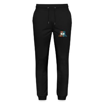 Ulmerin Ulmer Ulm - Stanley/Stella Mover Unisex Organic Jogging Trousers - black - Front - Marisol (170cm) & Nik (191cm)