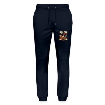 Hier für die Torte Happy Thanksgiving Kürbis - Stanley/Stella Unisex Bio Jogginghose Mover  - Navy - Vorne - Marisol (170cm) & Nik (191cm)