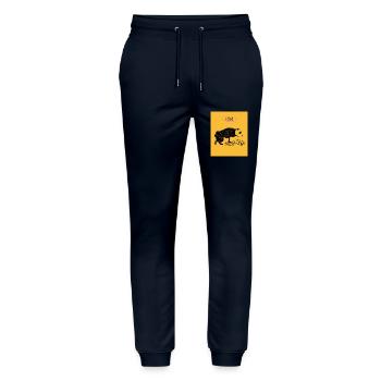 CELA POURRAIT ÊTRE PIRE - Pantalon de jogging bio MOVER Stanley/Stella unisexe - marine - Devant - Marisol (170cm) & Nik (191cm)