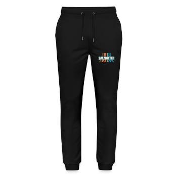Salzgittererin Salzgitterer Salzgitter - Stanley/Stella Unisex Bio Jogginghose Mover  - Schwarz - Vorne - Marisol (170cm) & Nik (191cm)