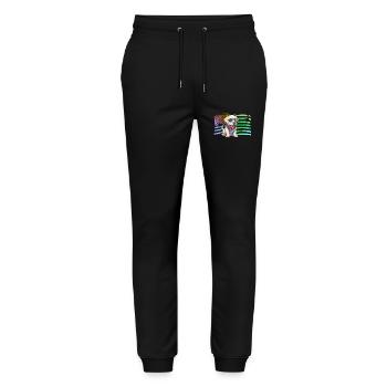 Labrador - Stanley/Stella Unisex Bio Jogginghose Mover  - Schwarz - Vorne - Marisol (170cm) & Nik (191cm)