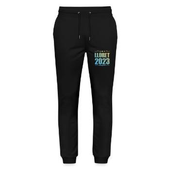 Lloret De Mar 2023 - Stanley/Stella Unisex Bio Jogginghose Mover  - Schwarz - Vorne - Marisol (170cm) & Nik (191cm)