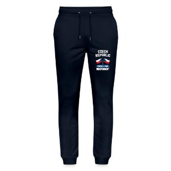 Tschechische Republik - Stanley/Stella Unisex Bio Jogginghose Mover  - Navy - Vorne - Marisol (170cm) & Nik (191cm)