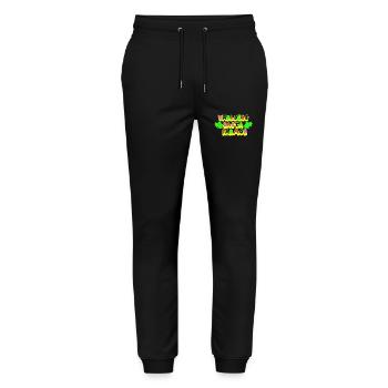 Best Grandma Grandma Grandpa Grandpa Birthday Nana - Stanley/Stella Mover Unisex Organic Jogging Trousers - black - Front - Marisol (170cm) & Nik (191cm)