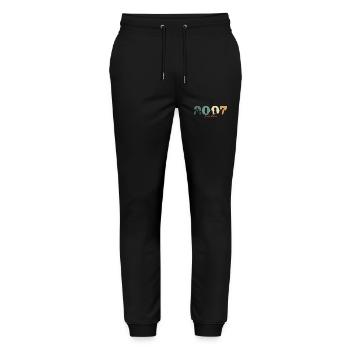 Birthday Gift Vintage Forest 2007 - Stanley/Stella Mover Unisex Organic Jogging Trousers - black - Front - Marisol (170cm) & Nik (191cm)