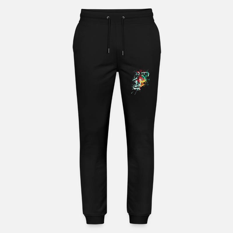 Splash skater Skateboard - Pantalon de jogging bio MOVER Stanley/Stella unisexe - noir