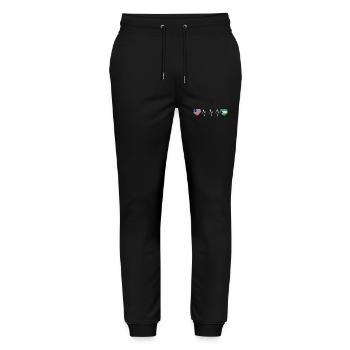 Bahamas - Stanley/Stella Mover Unisex Organic Jogging Trousers - black - Front - Marisol (170cm) & Nik (191cm)