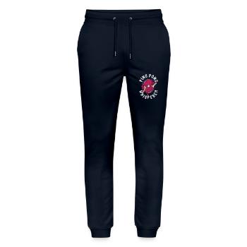 Ping Pong Whisperer Paddle Balls Master Funny - Pantalon de jogging bio MOVER Stanley/Stella unisexe - marine - Devant - Marisol (170cm) & Nik (191cm)