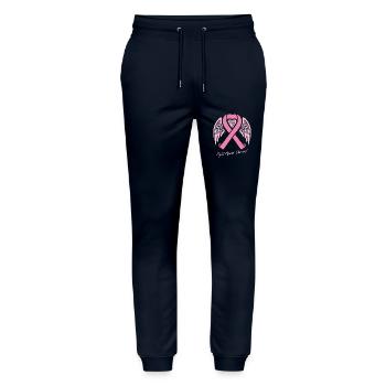 Fight against breast cancer - Stanley/Stella Mover Unisex Organic Jogging Trousers - navy - Front - Marisol (170cm) & Nik (191cm)