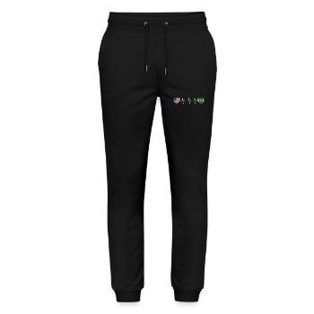 Ethiopia - Stanley/Stella Mover Unisex Organic Jogging Trousers - black - Front - Marisol (170cm) & Nik (191cm)