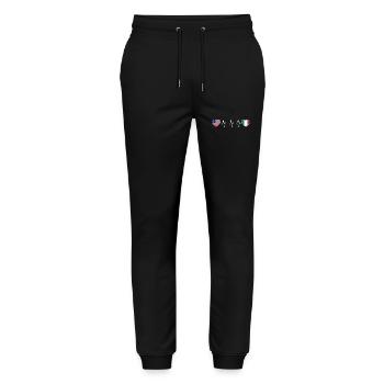 Italy - Stanley/Stella Mover Unisex Organic Jogging Trousers - black - Front - Marisol (170cm) & Nik (191cm)
