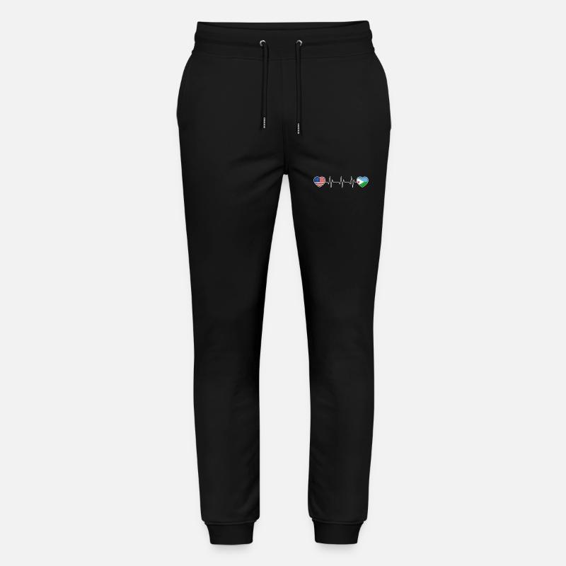 Dschibuti - Stanley/Stella Unisex Bio Jogginghose Mover  - Schwarz