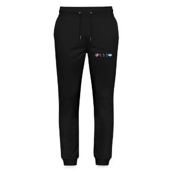 Honduras - Stanley/Stella Mover Unisex Organic Jogging Trousers - black - Front - Marisol (170cm) & Nik (191cm)