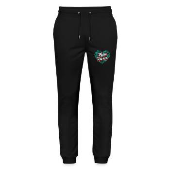 Music Teacher Music Teacher Full Heart - Stanley/Stella Mover Unisex Organic Jogging Trousers - black - Front - Marisol (170cm) & Nik (191cm)