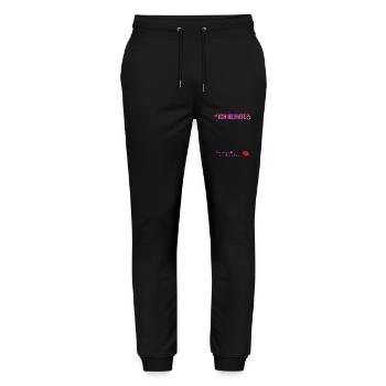 Junggesellenabschied Polterabend JGA Männer - Stanley/Stella Unisex Bio Jogginghose Mover  - Schwarz - Vorne - Marisol (170cm) & Nik (191cm)