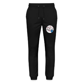 bowling bowling club bowling club bowling bowler - Stanley/Stella Mover Unisex Organic Jogging Trousers - black - Front - Marisol (170cm) & Nik (191cm)