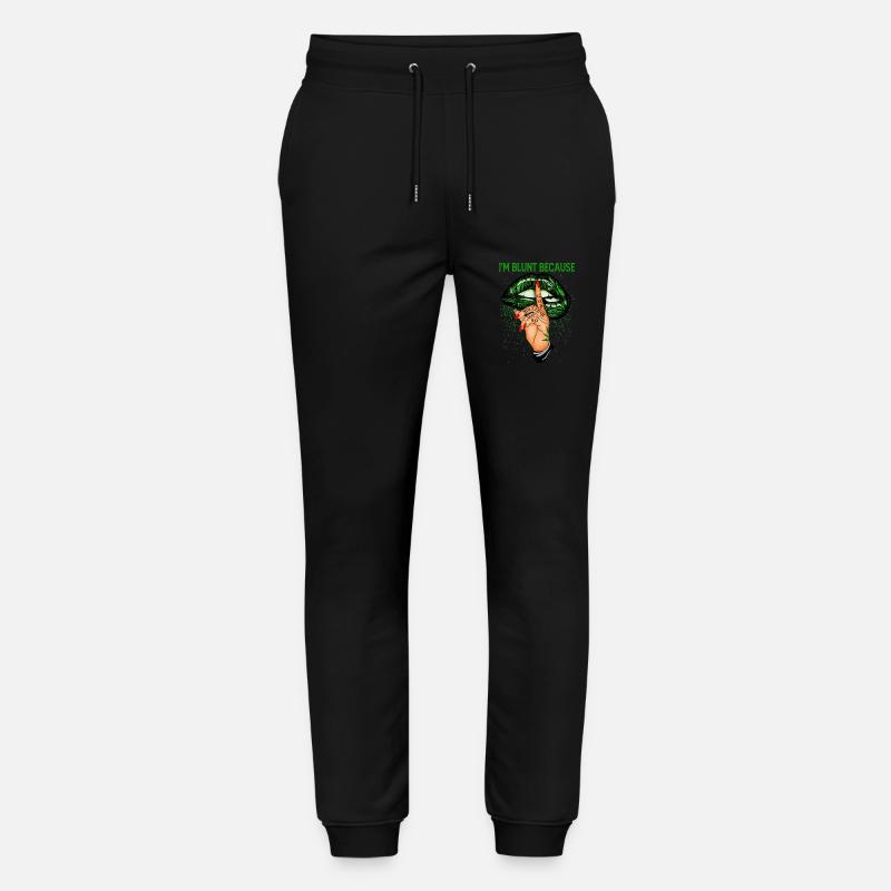 ImBluntParce que GodRolledMeThatWay - Pantalon de jogging bio MOVER Stanley/Stella unisexe - noir