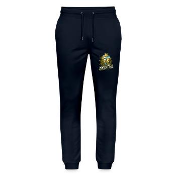 Rugby Argentina Logo Animal Powerful Gift Fan - Stanley/Stella Mover Unisex Organic Jogging Trousers - navy - Front - Marisol (170cm) & Nik (191cm)