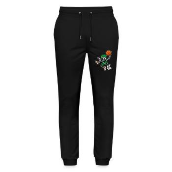 Os de panier - Pantalon de jogging bio MOVER Stanley/Stella unisexe - noir - Devant - Marisol (170cm) & Nik (191cm)