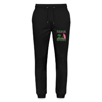 Gardener Retired Grandma Pensioner Gardening Garde - Stanley/Stella Mover Unisex Organic Jogging Trousers - black - Front - Marisol (170cm) & Nik (191cm)