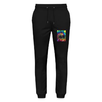 Geographer Funny saying - Stanley/Stella Mover Unisex Organic Jogging Trousers - black - Front - Marisol (170cm) & Nik (191cm)