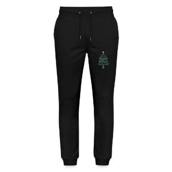 Allez Jésus c’est votre chemise d’anniversaire Noël drôle - Pantalon de jogging bio MOVER Stanley/Stella unisexe - noir - Devant - Marisol (170cm) & Nik (191cm)