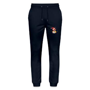 Cute, Black, Afro, African, American - Stanley/Stella Mover Unisex Organic Jogging Trousers - navy - Front - Marisol (170cm) & Nik (191cm)