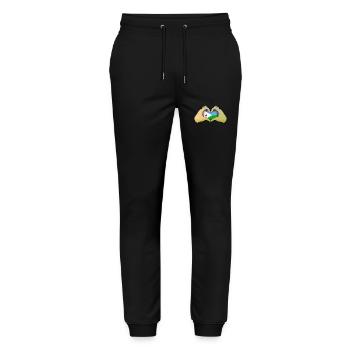 Djibouti - Pantalon de jogging bio MOVER Stanley/Stella unisexe - noir - Devant - Marisol (170cm) & Nik (191cm)