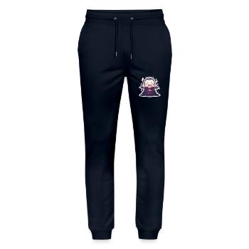 Vampire - Pantalon de jogging bio MOVER Stanley/Stella unisexe - marine - Devant - Marisol (170cm) & Nik (191cm)
