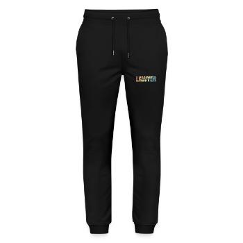 Lawyer Future Profession Jurist - Stanley/Stella Mover Unisex Organic Jogging Trousers - black - Front - Marisol (170cm) & Nik (191cm)