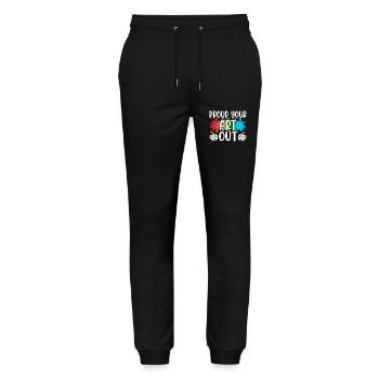 Artist - Stanley/Stella Mover Unisex Organic Jogging Trousers - black - Front - Marisol (170cm) & Nik (191cm)