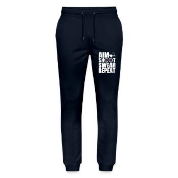 Bogenschütze Bogenschießen - Stanley/Stella Unisex Bio Jogginghose Mover  - Navy - Vorne - Marisol (170cm) & Nik (191cm)