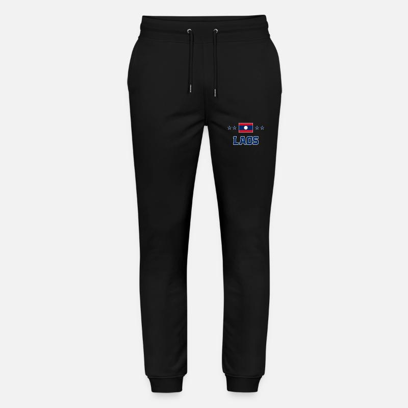 Laos - Stanley/Stella Unisex Bio Jogginghose Mover  - Schwarz