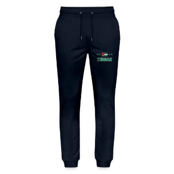 Jordan - Stanley/Stella Mover Unisex Organic Jogging Trousers - navy - Front - Marisol (170cm) & Nik (191cm)