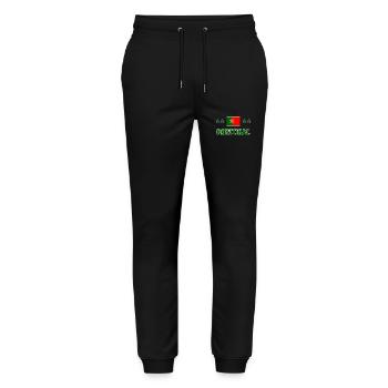 Portugal - Stanley/Stella Mover Unisex Organic Jogging Trousers - black - Front - Marisol (170cm) & Nik (191cm)