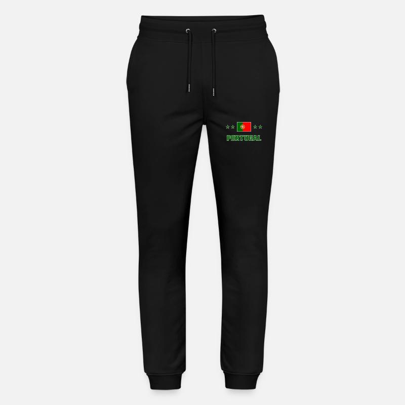 Portugal - Stanley/Stella Unisex Bio Jogginghose Mover  - Schwarz