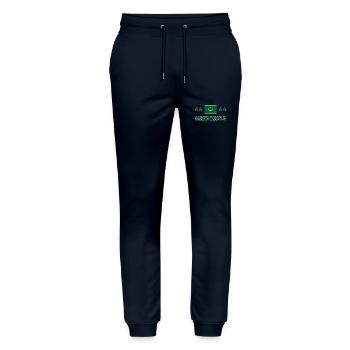 Mauritanie - Pantalon de jogging bio MOVER Stanley/Stella unisexe - marine - Devant - Marisol (170cm) & Nik (191cm)