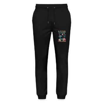 Weekend forecast sewing with a chance to drink - Stanley/Stella Mover Unisex Organic Jogging Trousers - black - Front - Marisol (170cm) & Nik (191cm)