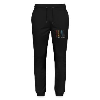 Edition Limitée 1981 Anniversaire 1981 Vintage Rétro - Pantalon de jogging bio MOVER Stanley/Stella unisexe - noir - Devant - Marisol (170cm) & Nik (191cm)
